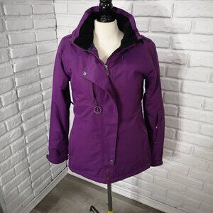 Liquid Freerider Ladies Size Medium Purple Waterproof Winter Jacket with Hood